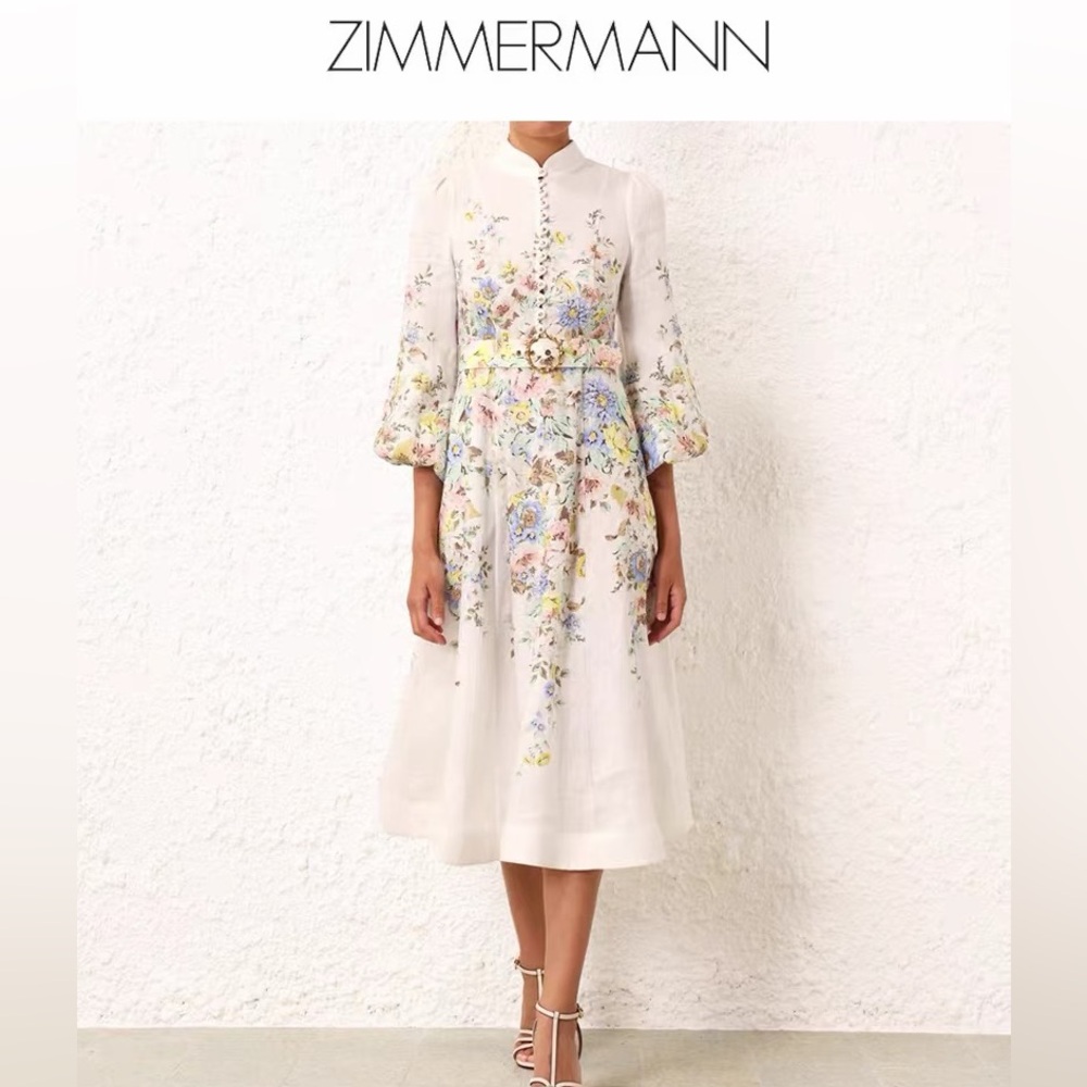 Zimmermann Matchmaker Midi Dress - NWT - AU2/US8